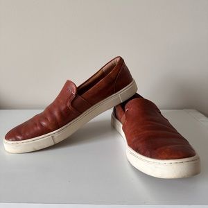 FRYE IVY slip on Cognac Shoes, Women Size 9